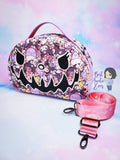 *Ready To Ship* Glow-In-The-Dark Pumpkin Rival Bunny Crossbody Convertible Bowler