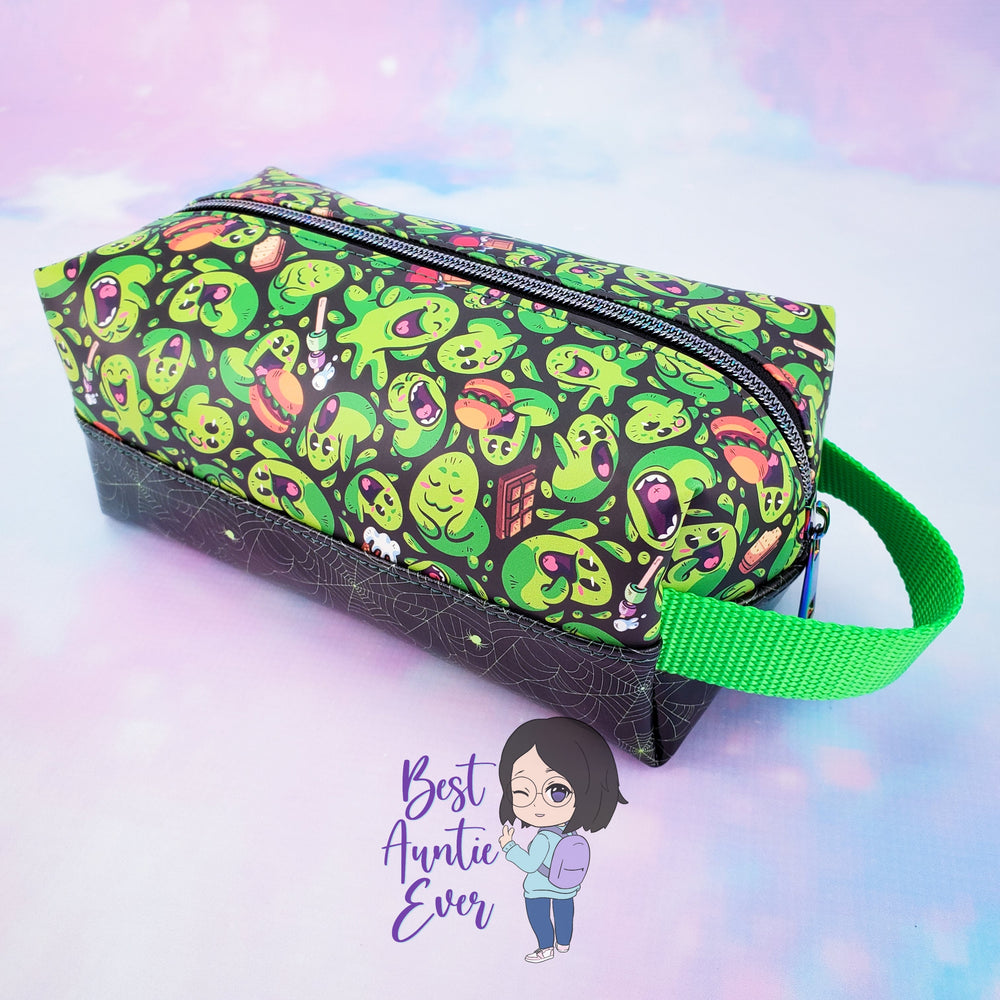 *Ready To Ship* Glow-In-The-Dark Slime Time Toiletry Bag