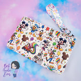 *Ready To Ship* Glow-In-The-Dark Love Is Love White Clutch/Wristlet