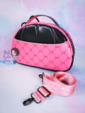 *Ready To Ship* Glow-In-The-Dark Pumpkin Meowgenta Crossbody Convertible Bowler