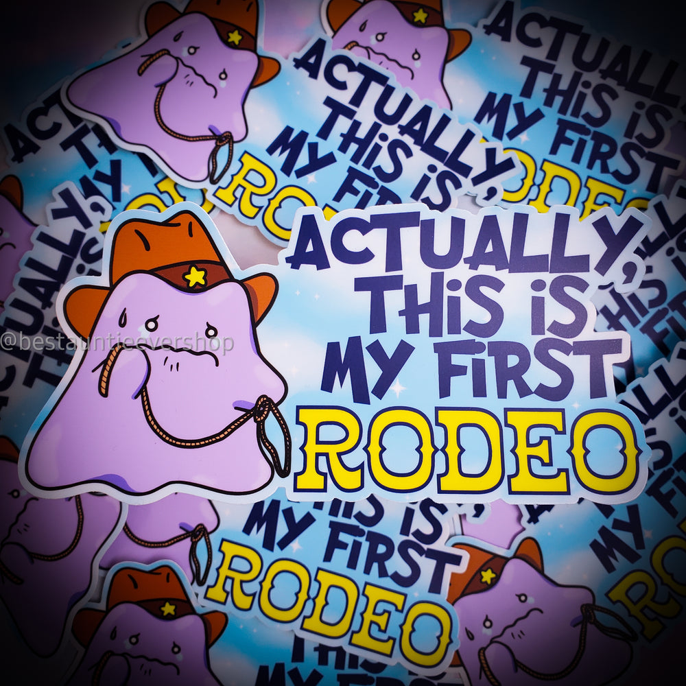 First Rodeo BUMPER Sticker