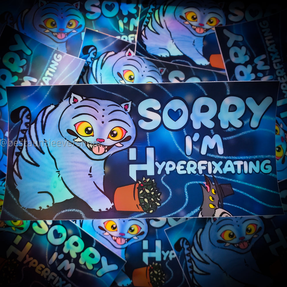 Hyperfixating BUMPER Sticker